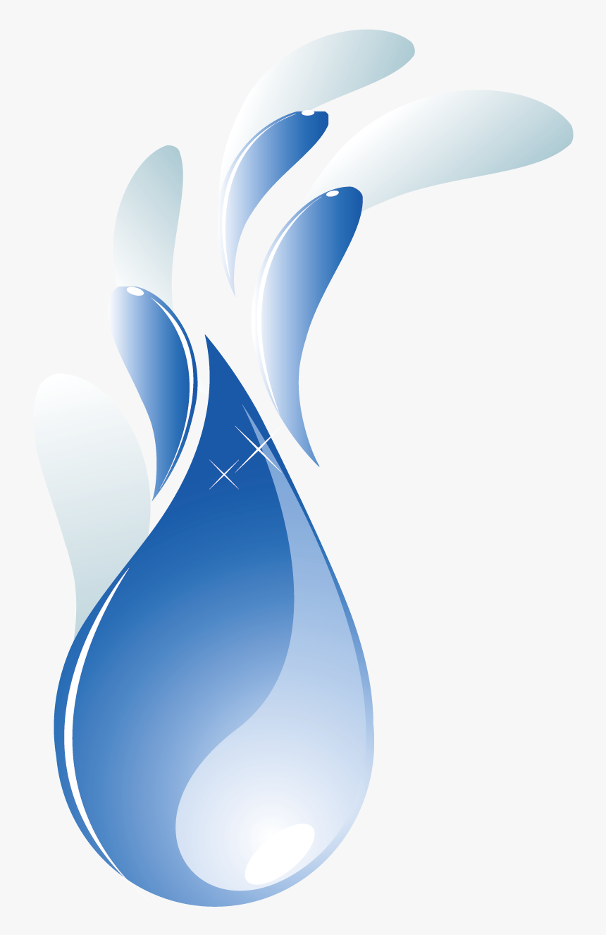 Blue Water Drops Picture Png Download - Vector, Transparent Png