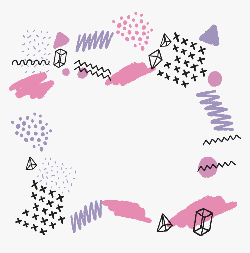 #ftestickers #frame #borders #abstractpattern #geometric - Pattern, HD Png Download