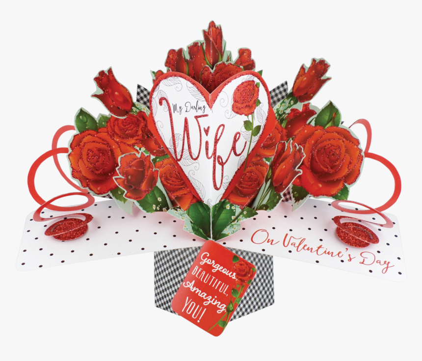 Product Images Of - Valentines Day Wife Pop Up Card, HD Png Download