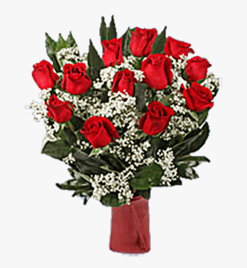 Valentine S Day Bouquet Love You Forever 12 Red Roses - Rosa X Oso Easy Double Red, HD Png Download