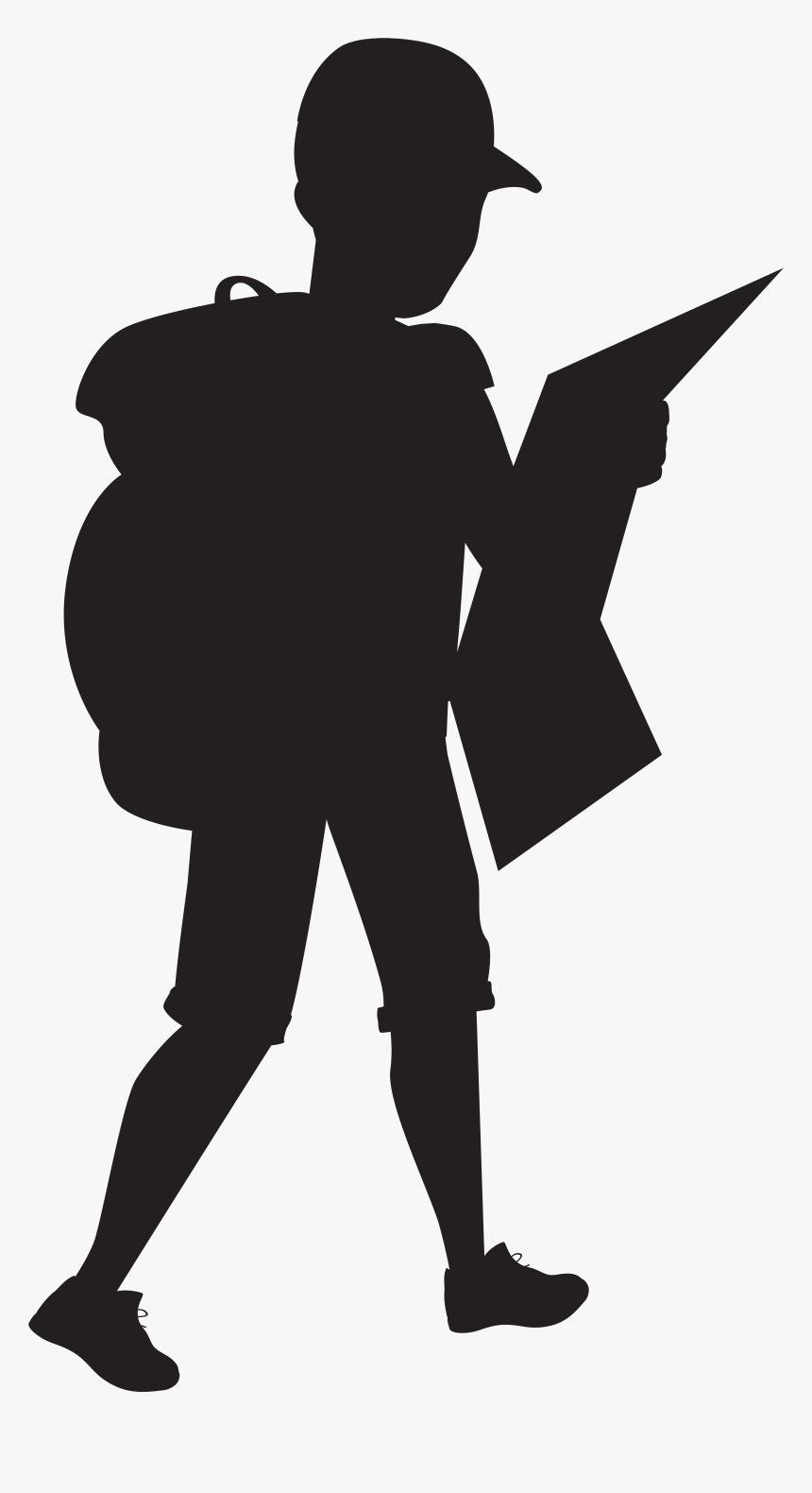 Boy Silhouette Png, Transparent Png