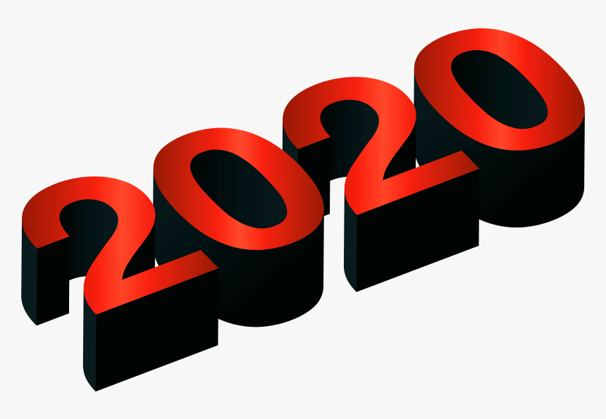 2020 Red Black Png Clip Art Image, Transparent Png