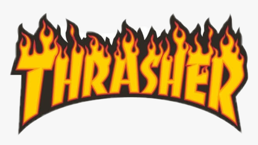 #thrasher #flames #fire #trend #cute - High Resolution Thrasher Logo, HD Png Download