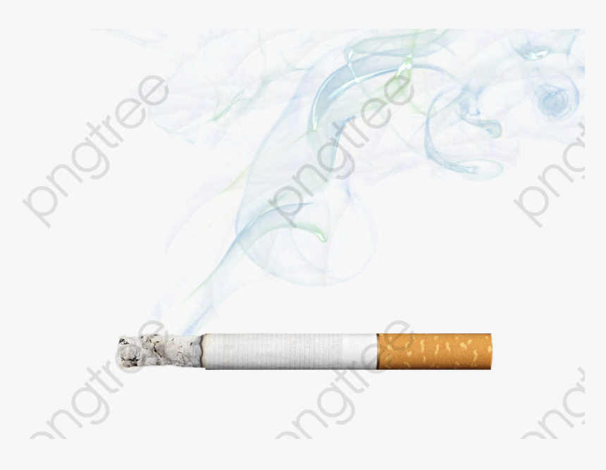 Cigarette Smoke Png Lighted Category - Sketch, Transparent Png