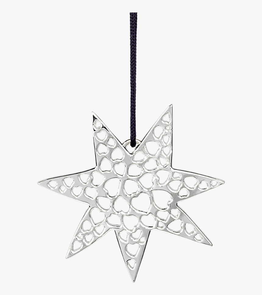 Heart Star H7 Silver Plated Karen Blixen - Star Xmas Light Png, Transparent Png