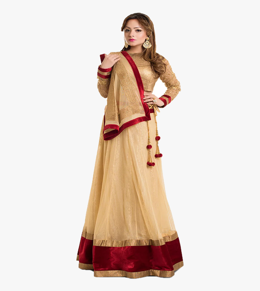 Lehenga Net Simple Design, HD Png Download