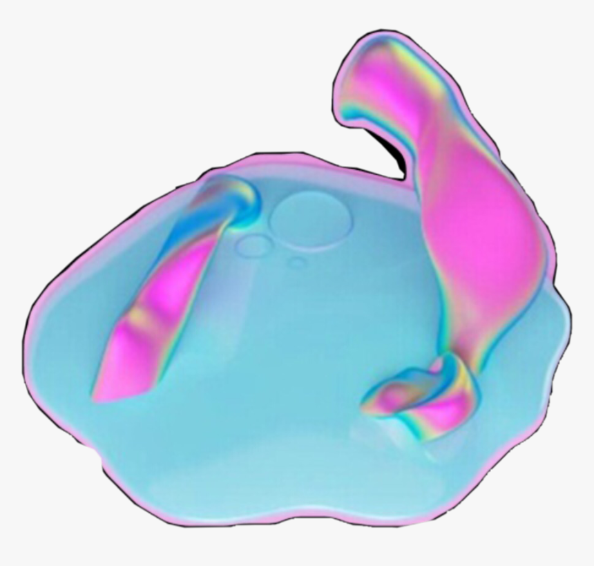 #puddle ##aesthetic #vaporwave #holographic #pastel - Crab, HD Png Download