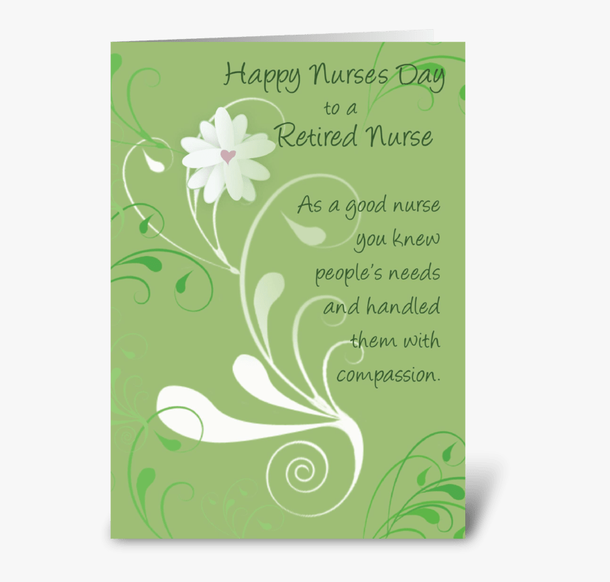 Nurses Day, Retired Nurse Thank You Greeting Card - Hospice Cards, HD Png Download
