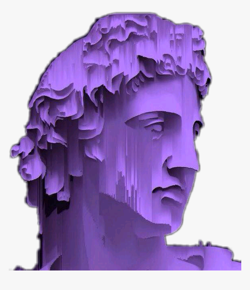 #aesthetics #vaporwave #sadboys #aids #webpunk #seapunk - Vaporwave Statue Png, Transparent Png