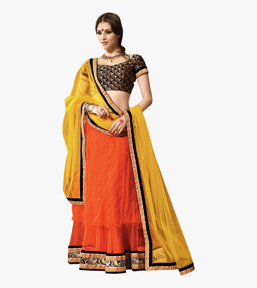 Buy Demarca Women Banarasi Brocade Lehenga Choli - Sari, HD Png Download
