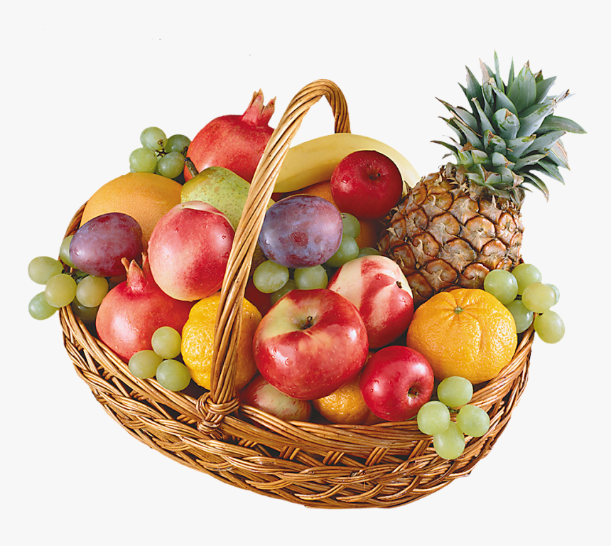 Basket Of Fruits Png, Transparent Png