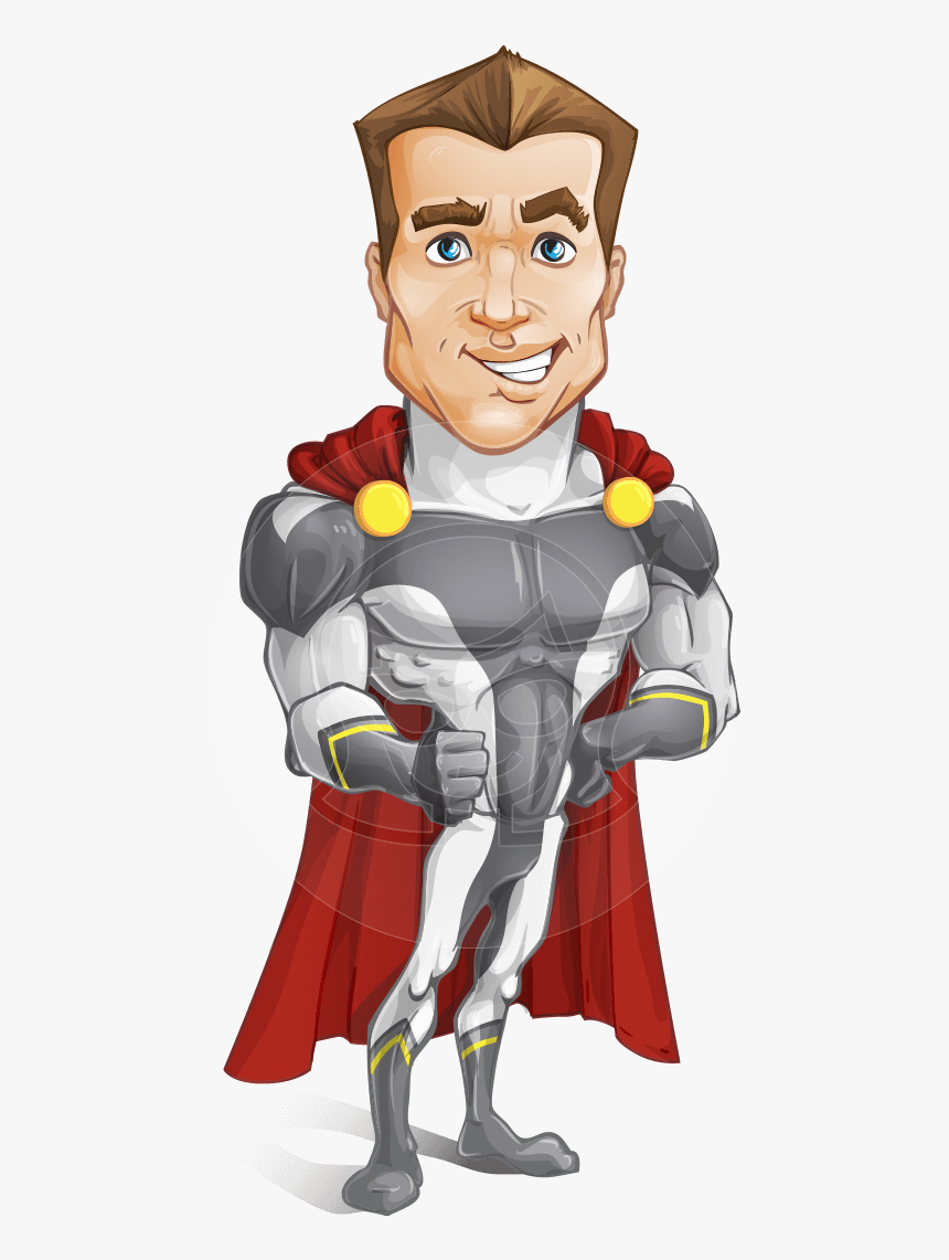 Thor Vector Cartoon - Superhero, HD Png Download