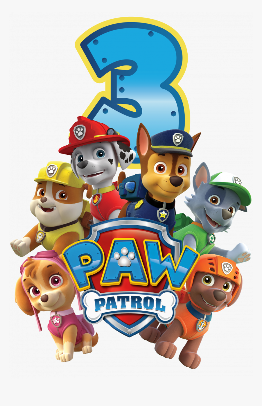 Paw Patrol Birthday 3, HD Png Download , Transparent Png Image - PNGitem