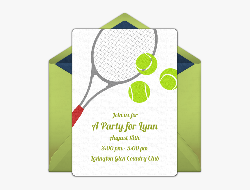 Tennis Invitation, HD Png Download