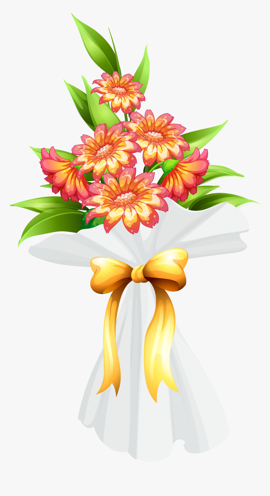 Flower Bunch Clipart Picture Free Library Bouquet With - Flower Fancy Png, Transparent Png