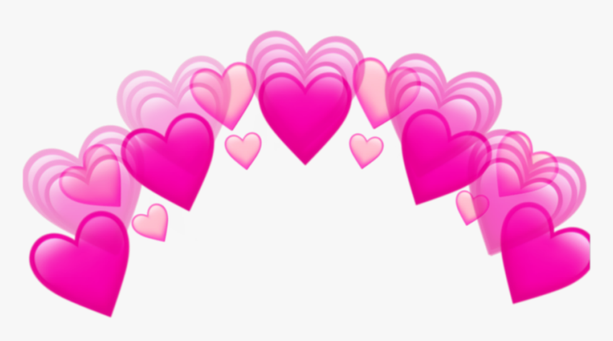 #heart #crown #hearts #heartemoji - Blue Heart Png Transparent, Png Download