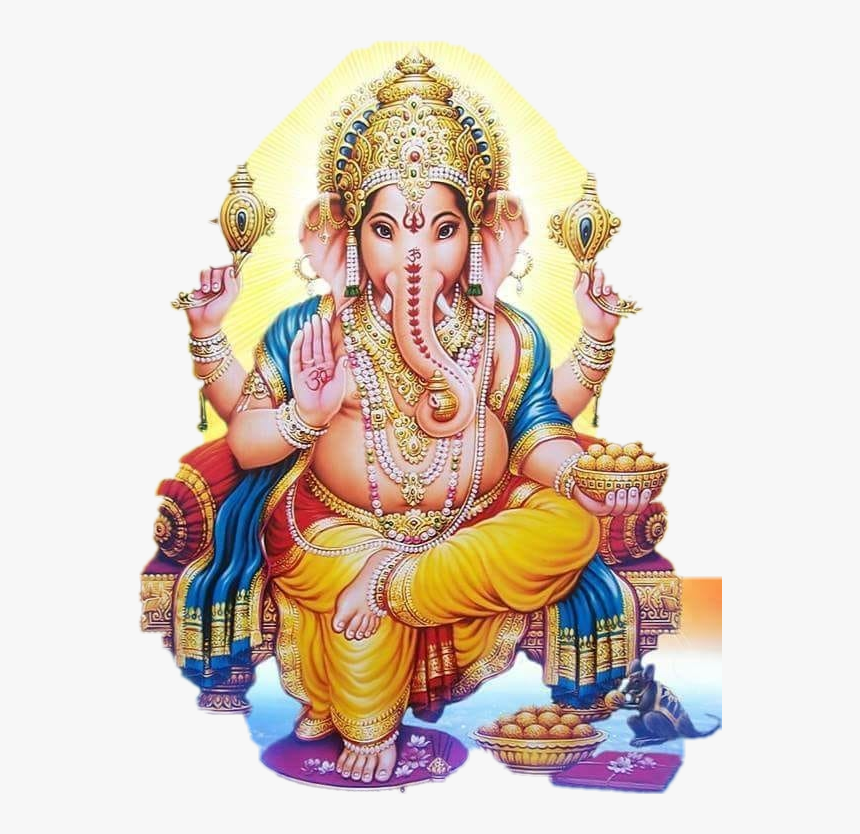 #ganesha 🐘🙏💙 - गणेश जी की फोटो, HD Png Download