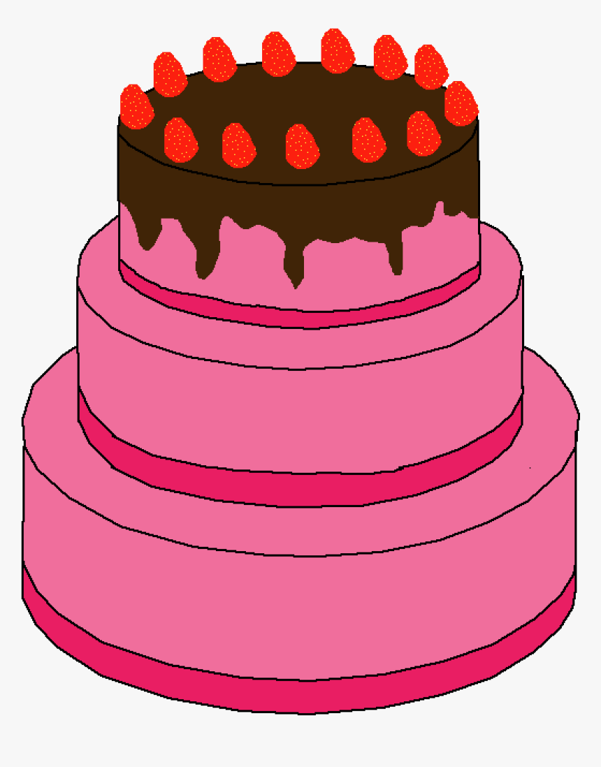 3 Layered Cake Clipart Logo