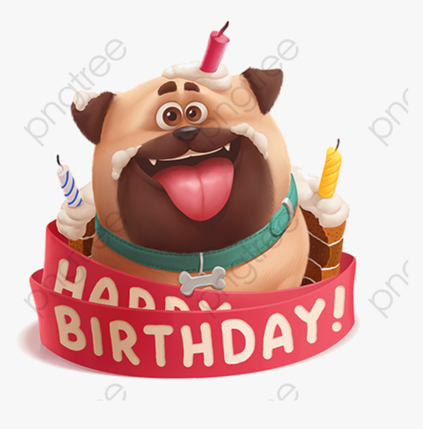 Cake Png Cute Dog Vector Clipart And - Cartoon, Transparent Png