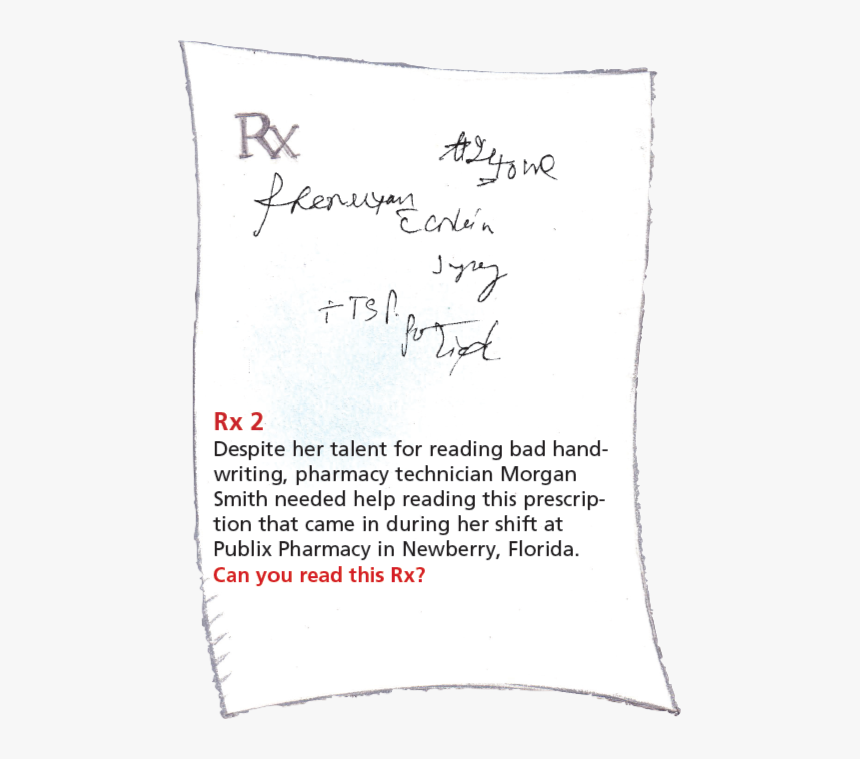 Can You Read This Prescription, HD Png Download