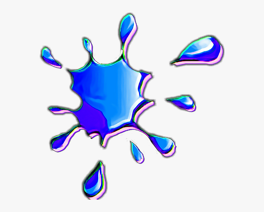#glitchmood #glitchart #glitch #blue #waterdrop #water, HD Png Download