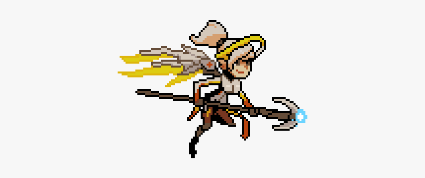 Mercy Joins The Animated - Overwatch Mercy Pixel Spray, HD Png Download