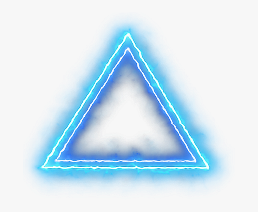 #circle #neoncircle #circleneon #triangle #neontriangle - Triangle, HD Png Download