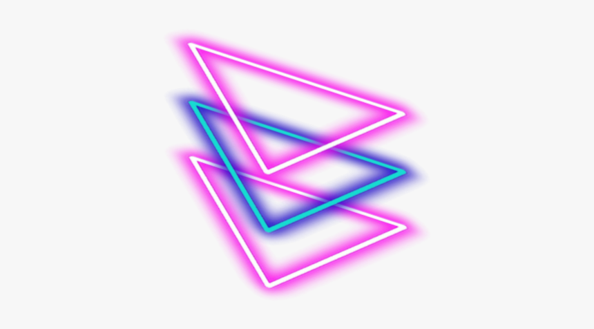 #circle #neoncircle #circleneon #triangle #neontriangle - Triangle, HD Png Download