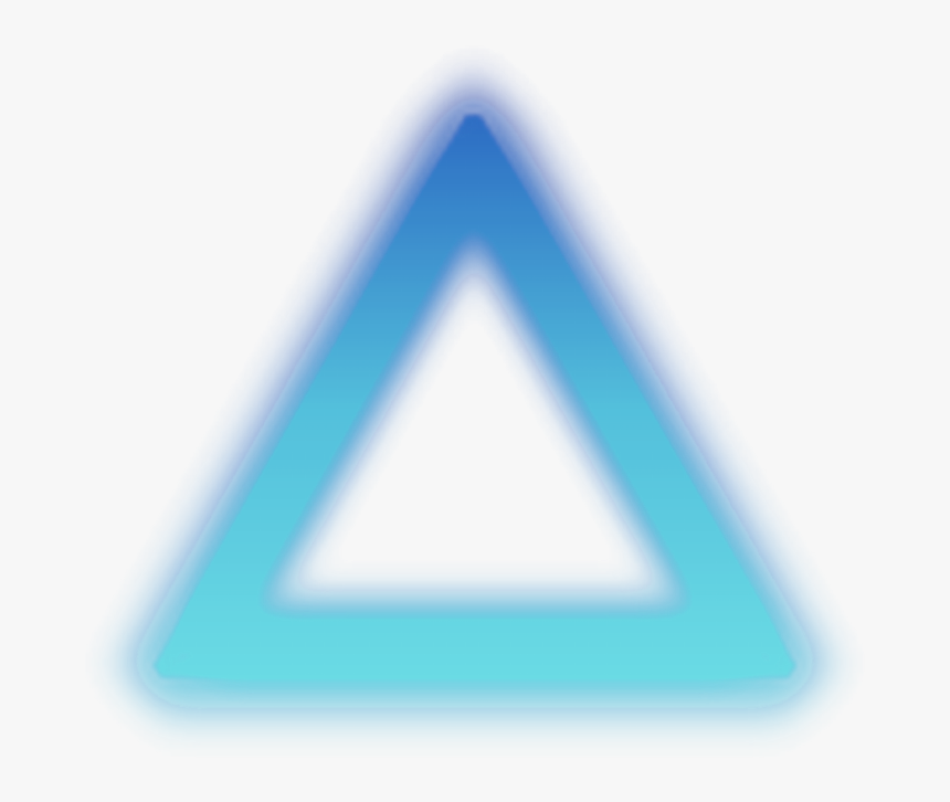 #circle #neoncircle #circleneon #triangle #neontriangle - Triangle, HD Png Download