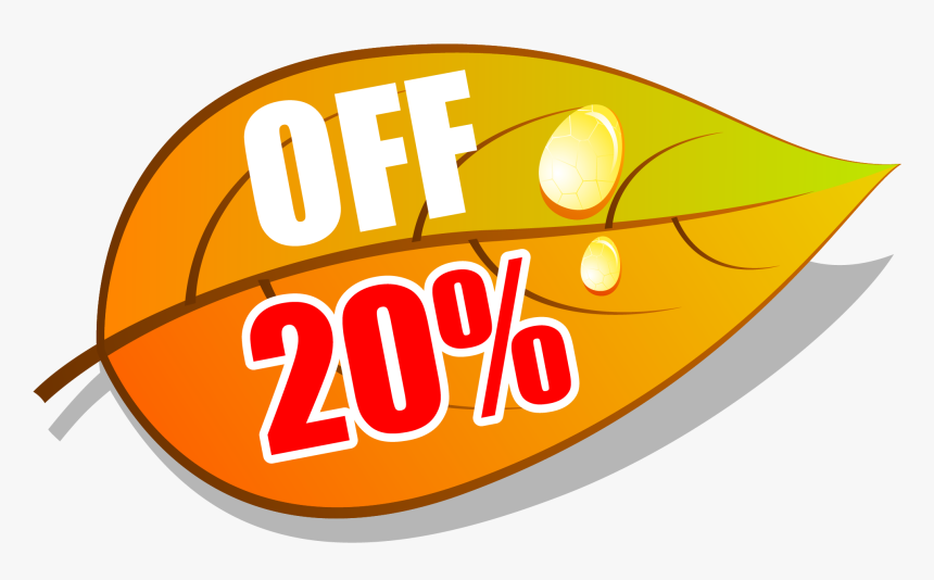 20 Off Leaves Png, Transparent Png