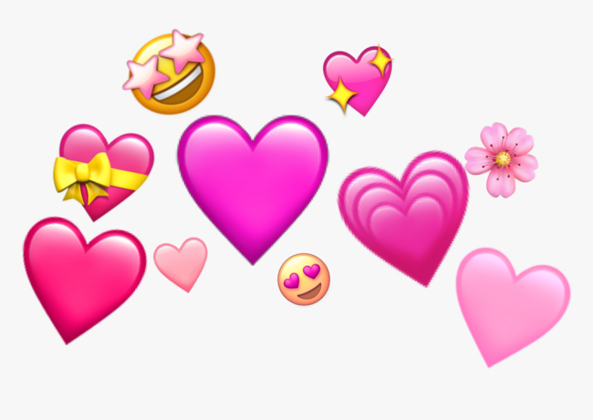 #emoji #pinkemoji #pinkhearts #pinkheart #heart #hearts - Heart, HD Png Download