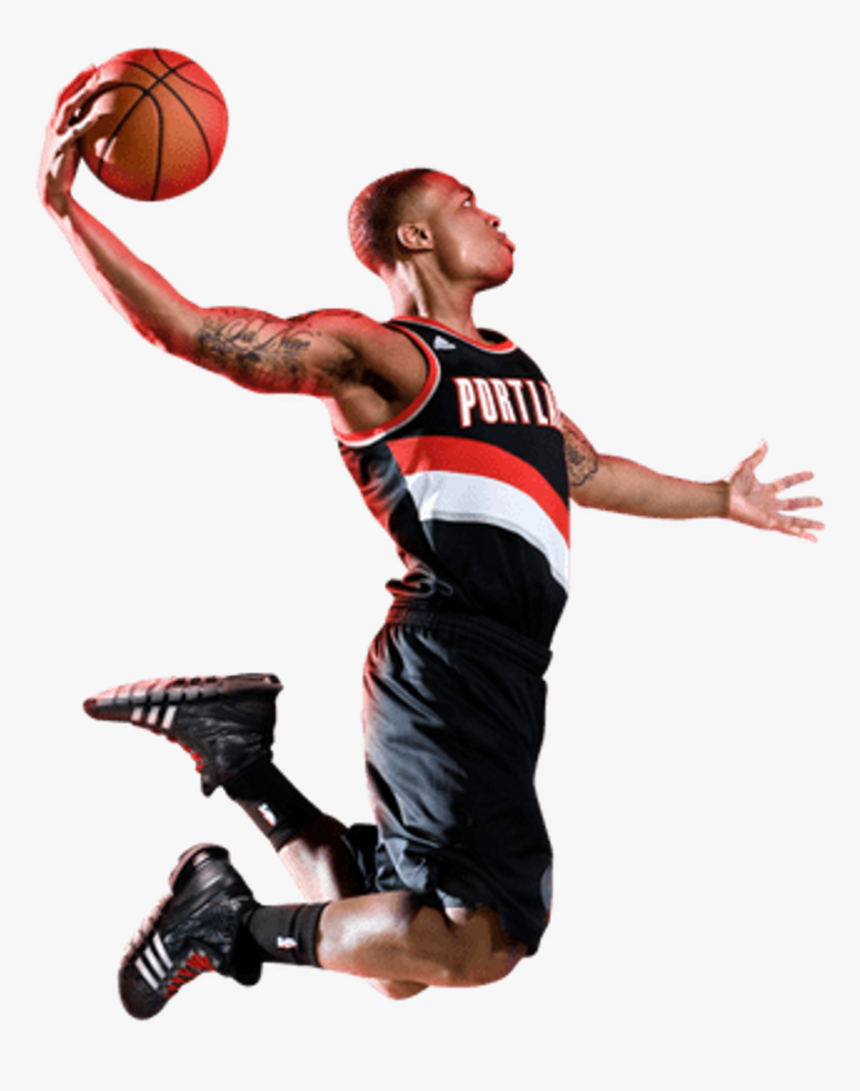 @usmanawan2 New Basketball Sticker Slam Dunk Miami - Transparent Damian Lillard Png, Png Download