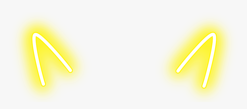 #ear #animalears #crown #yellow #horn #face #mask #filter - Light, HD Png Download