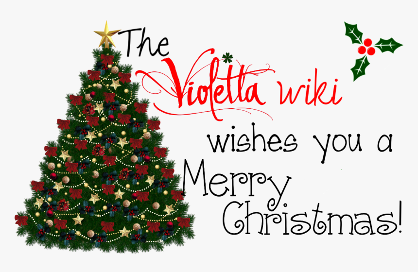 Image Violetta Wiki Fandom - Merry Christmas Wishes Tree, HD Png Download