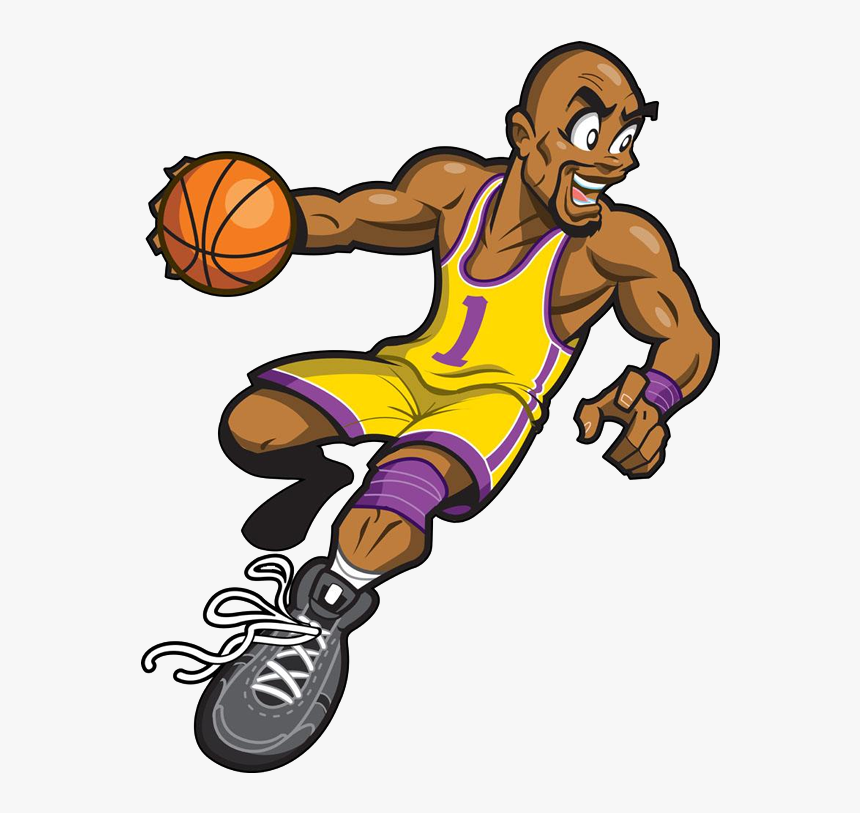 Clipart Black Basketball Player, HD Png Download
