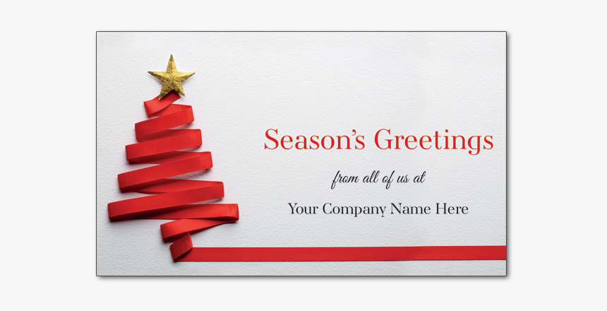 Custom Zig Zag Tree - Company Christmas Card Designs, HD Png Download