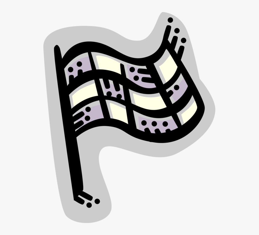 Vector Illustration Of Auto Racing Race Finish Checkered, HD Png Download