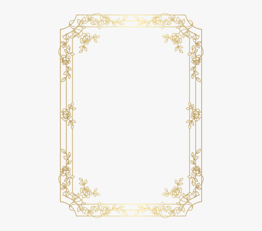 Free Png Deco Border Frame Png Png Images Transparent - Red And Gold Border, Png Download