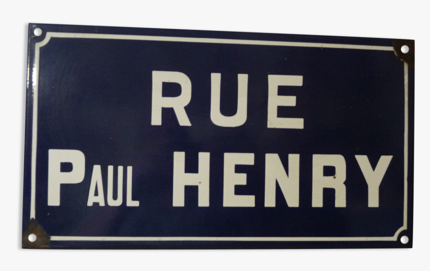 Old Enamelled Street Sign 
 Src Https - Sign, HD Png Download