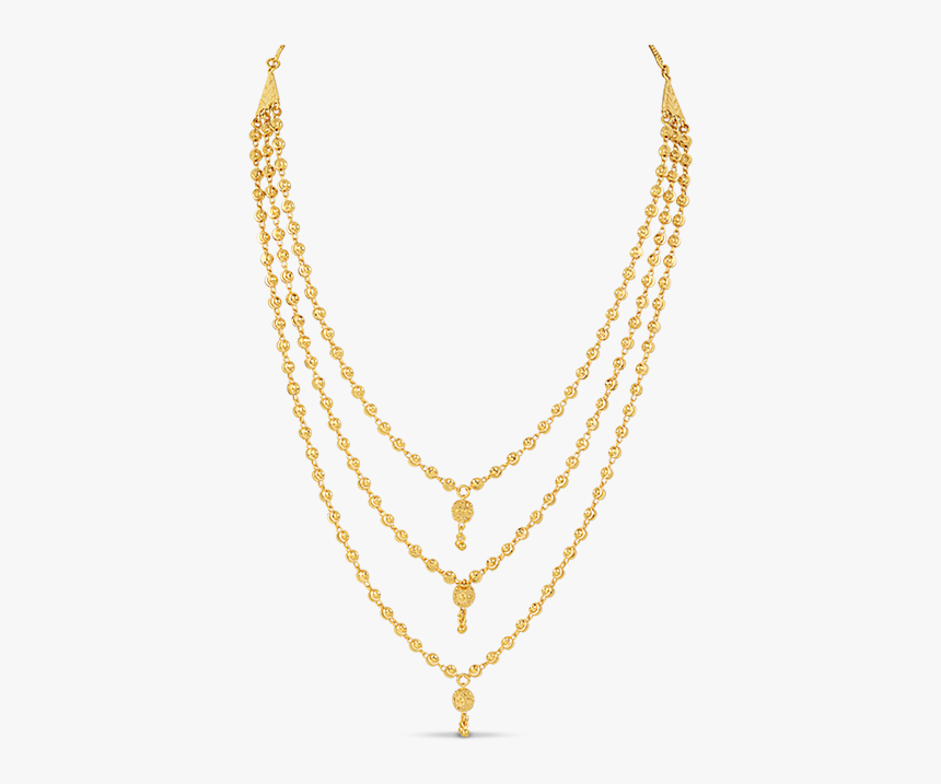 Layered Necklace Gold India, HD Png Download