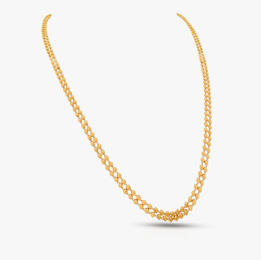 Alluring Gold Bead Chain - Necklace, HD Png Download