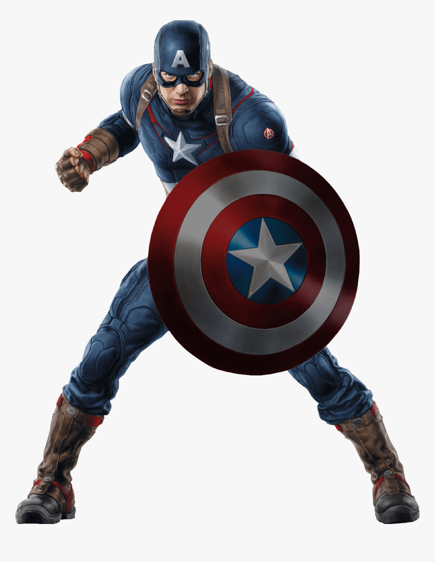 Captain - Captain America With Shield, HD Png Download