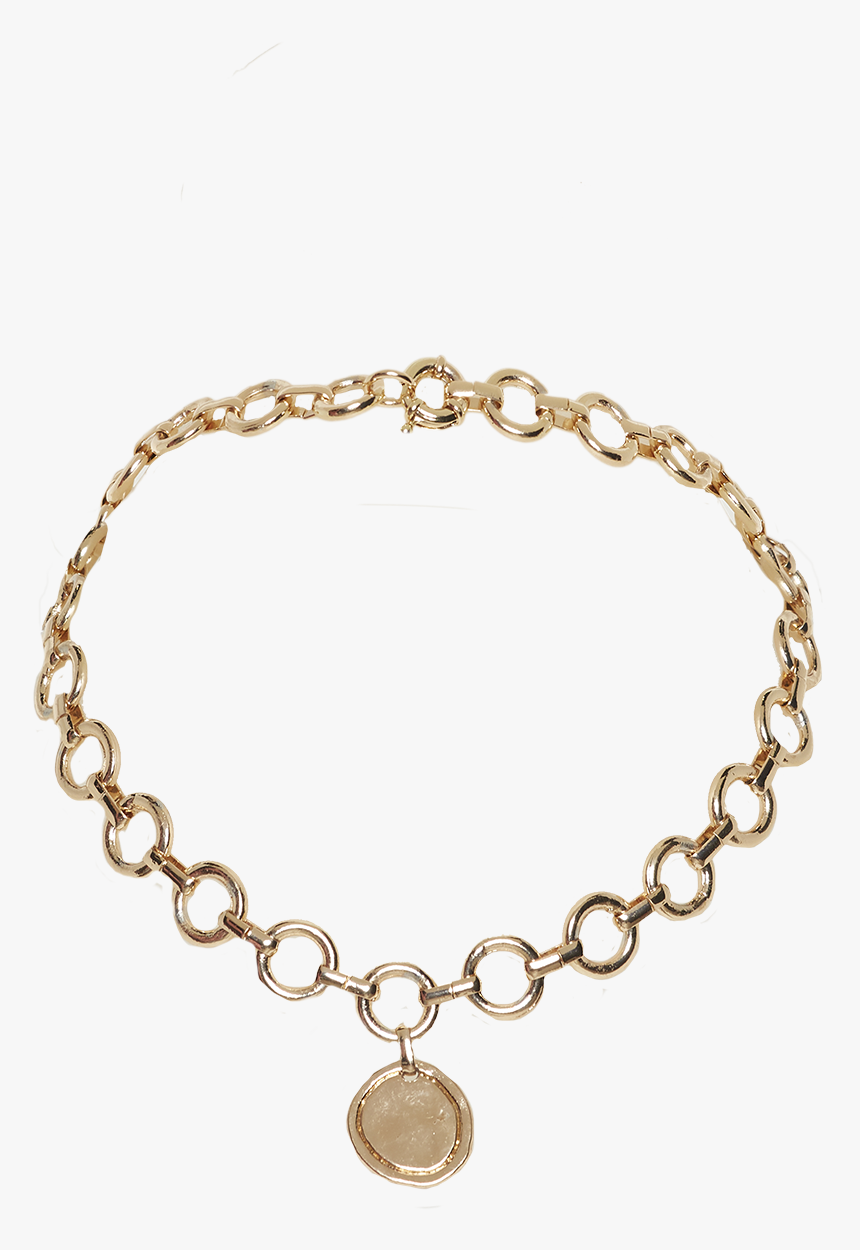 O Chain Choker In Colour Gold Earth - Bracelet, HD Png Download