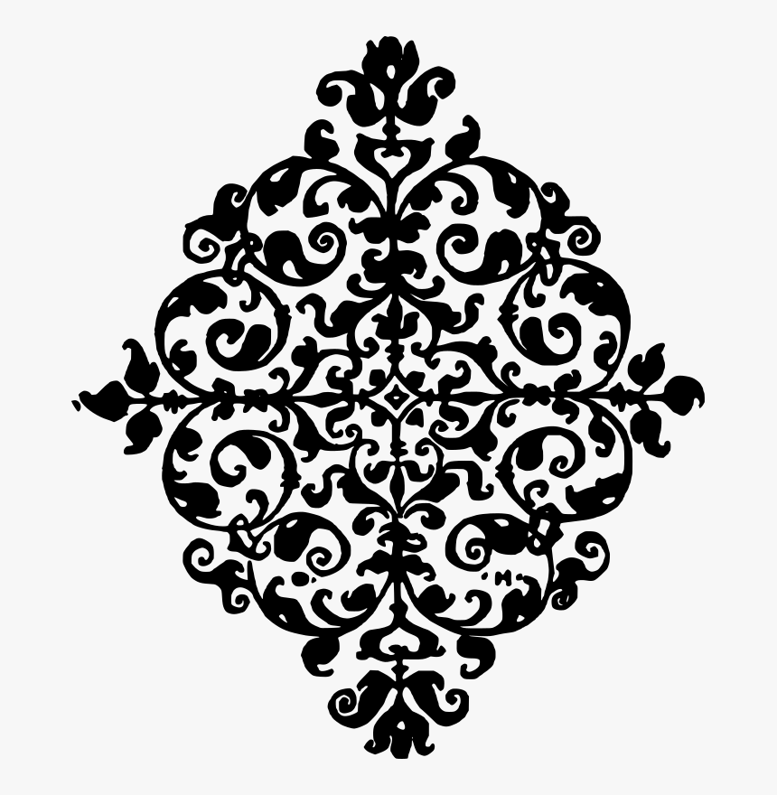 Print Orn Png Ornament Png - Stencil, Transparent Png