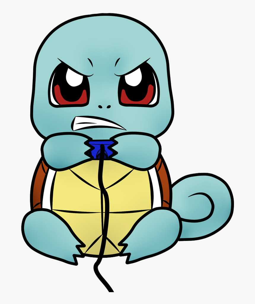 Squirtle Playing N64 By Radioactivepuppy13 On Deviantart - Cartoon, HD Png Download
