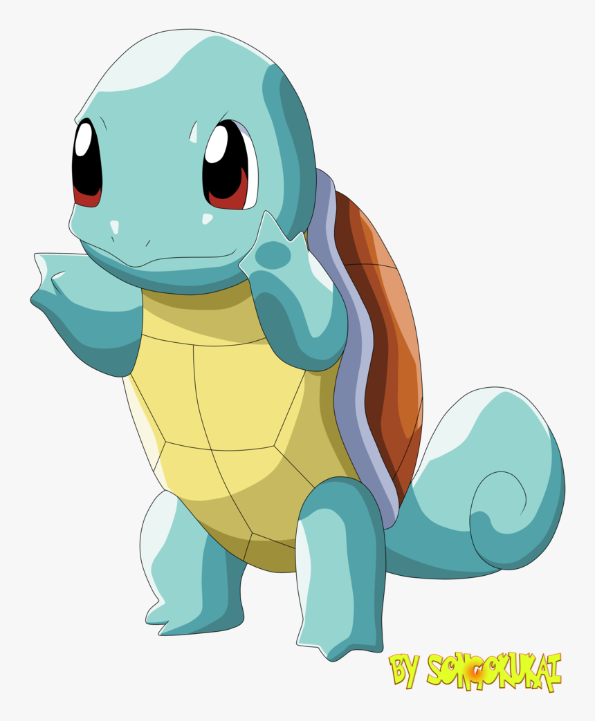 Squirtle By Krizell - Como Dibujar A Squirtle, HD Png Download