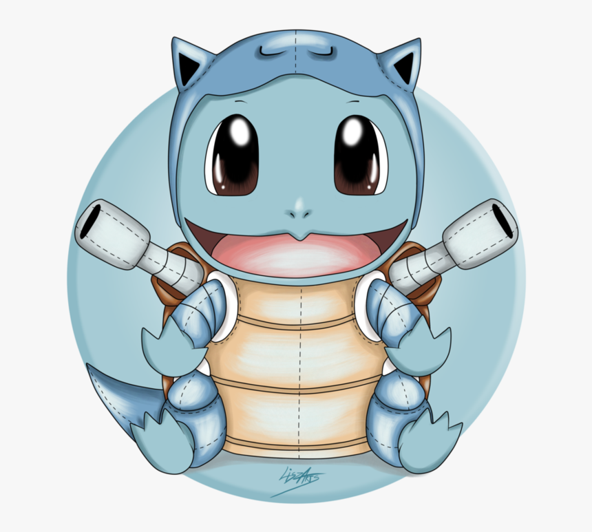 As By Liszarts On Deviantart - Blastoise Squirtle, HD Png Download