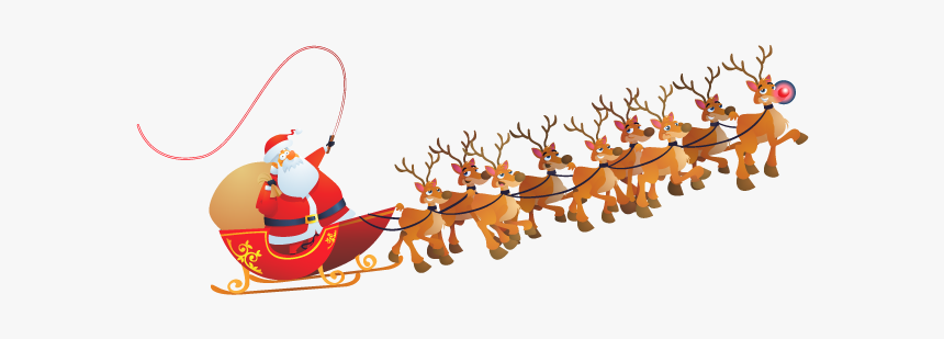 #christmas #santa #santaclaus #reindeer #rudolph #winter - Santa Claus Png Transparent, Png Download