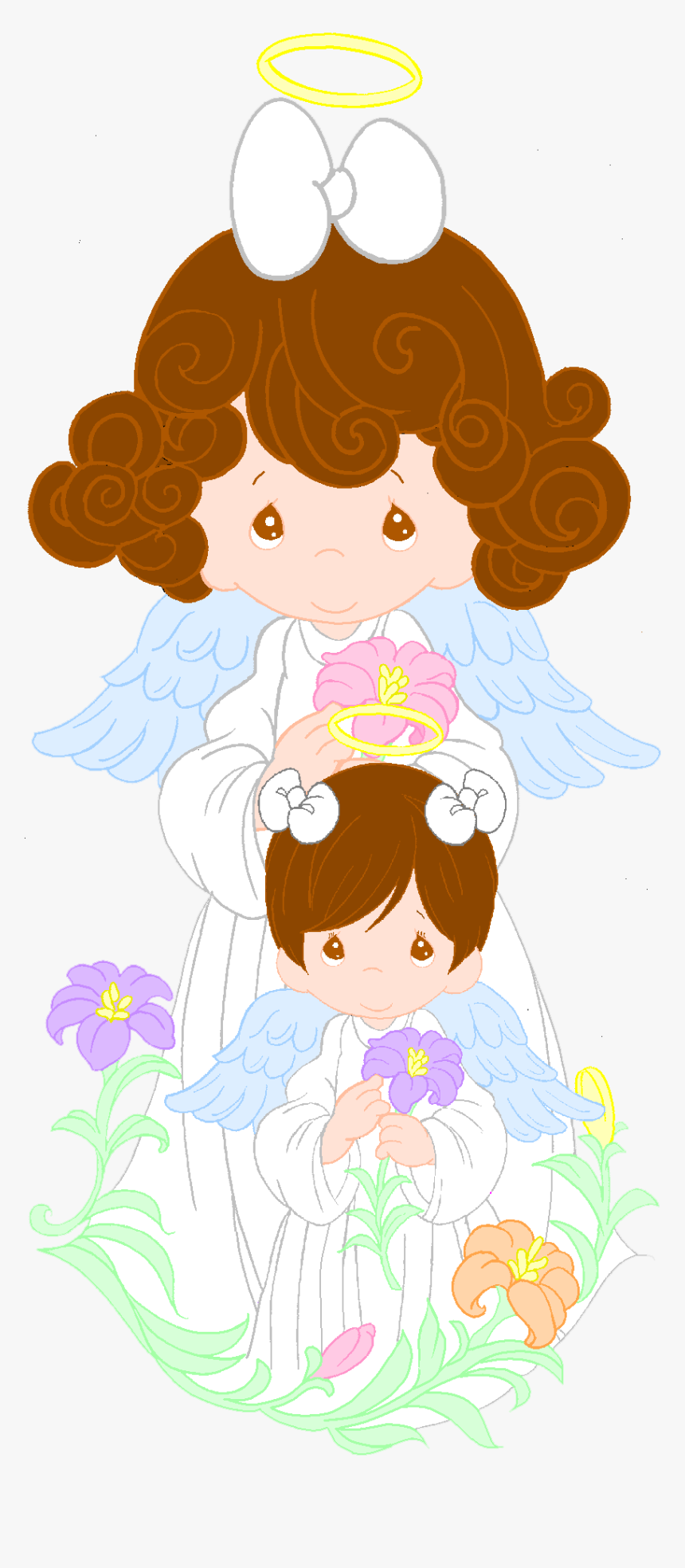 Dibujo Angelitos Niño, HD Png Download