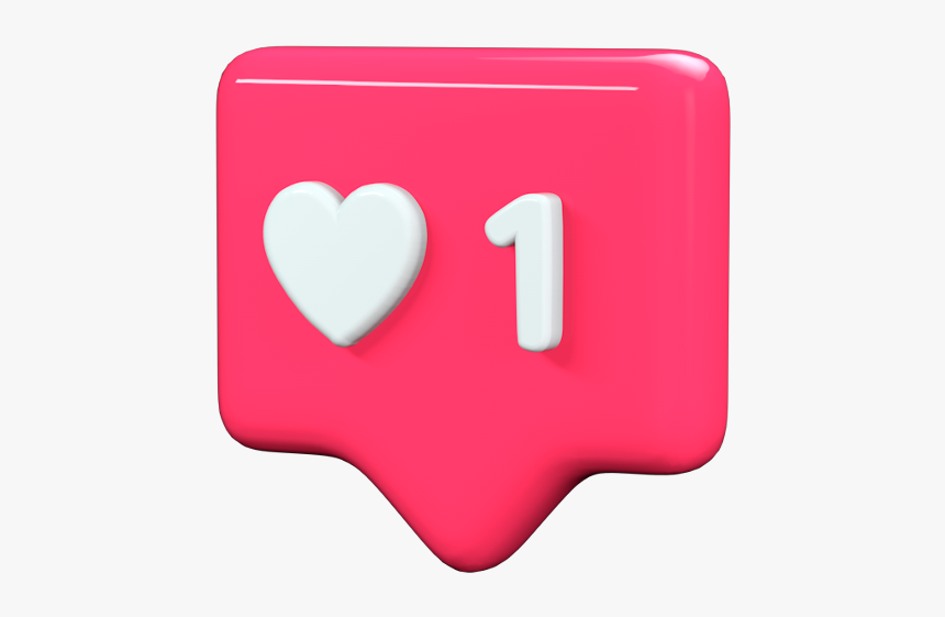 #love #like #instagram #social #media #more #red #heart - Love, HD Png Download